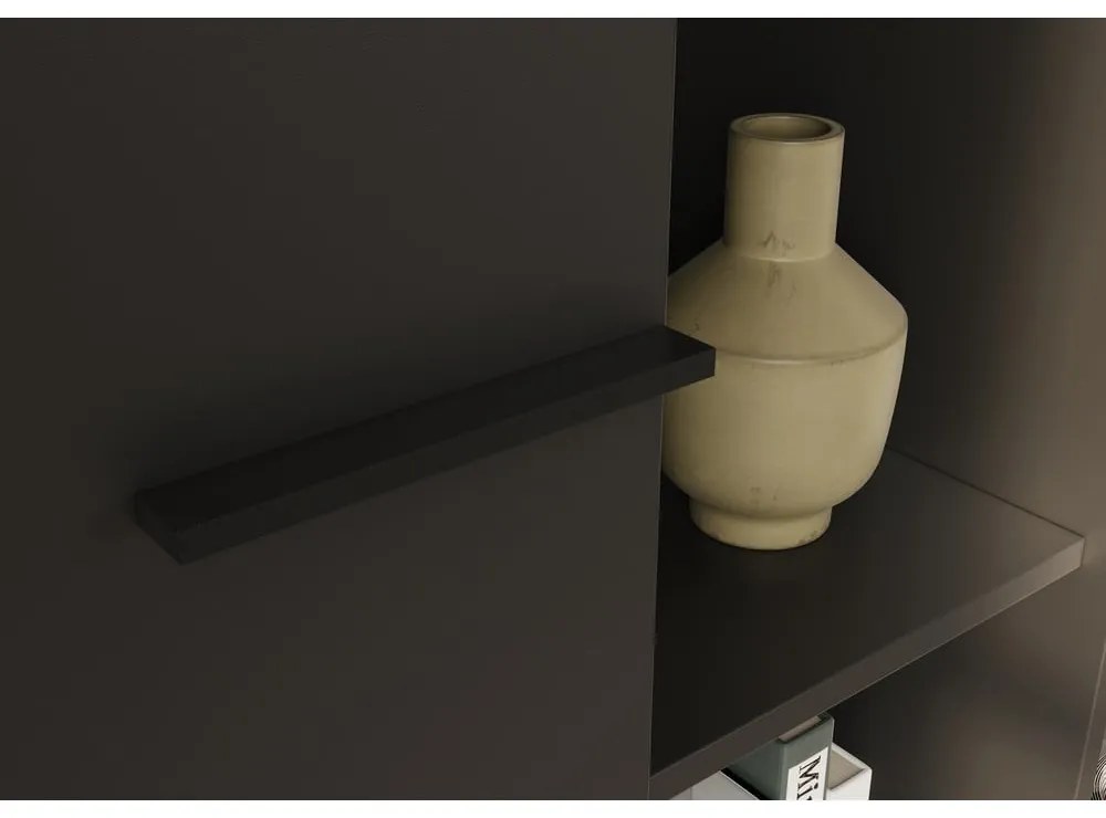 Bibliotecă gri antracit 64x190x34 cm Rovigo – Germania