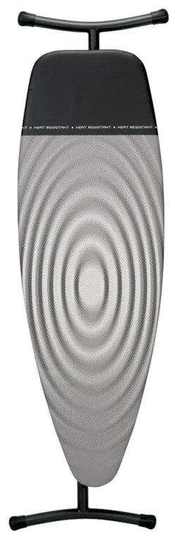 Masă de călcat Brabantia D 90300136, 135x45 cm, 7 poziții reglabile, zonă de călcat rezistentă la căldură, Gri închis/alb