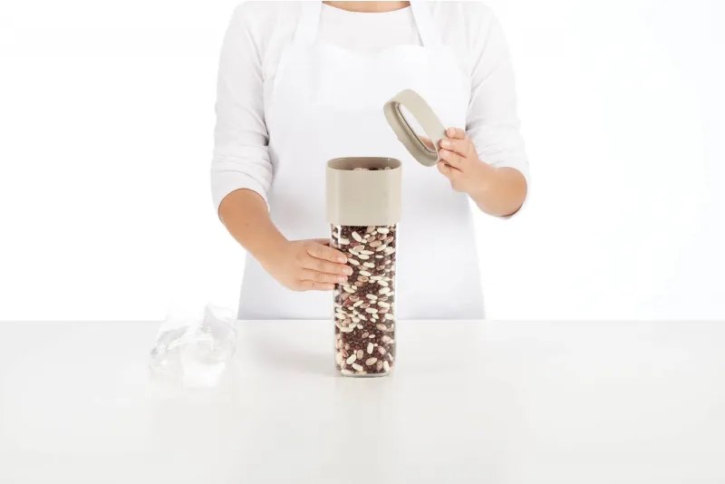 Recipient depozitare cu atasament suplimentar Lekue Green 1010219, 1,35-1,6 l, Polipropilena, -15/+80 °C, Verde Pal