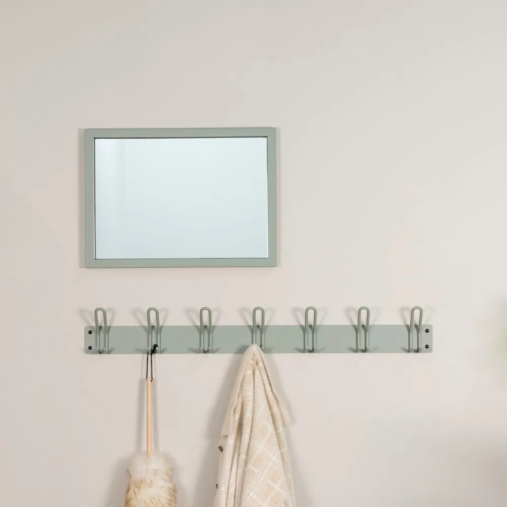 Cuier de perete verde prăfuit din metal 100 cm Miles – Spinder Design