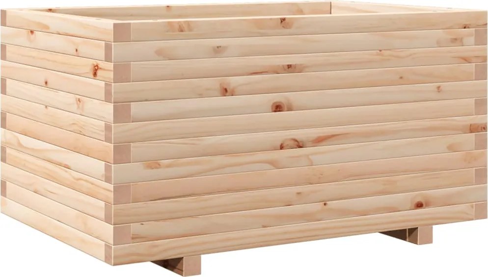 vidaXL Jardinieră de grădină, 90x60x49,5 cm, lemn masiv de pin