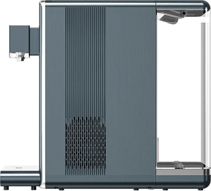 Dozator de apa la retea ELIXIR Pro Plus, 2200 W, Incalzire 18 l/h, 42-90°C, sterilizare UVC, Afisaj, Filtrare in mai multe etape, Compresor, Gri-albastru/Grafit