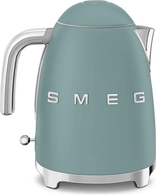 Cana electrica SMEG KLF03EGMEU, 2400 W, 1,7 l, Baza rotativa la 360°, Finisaj mat, Verde smarald