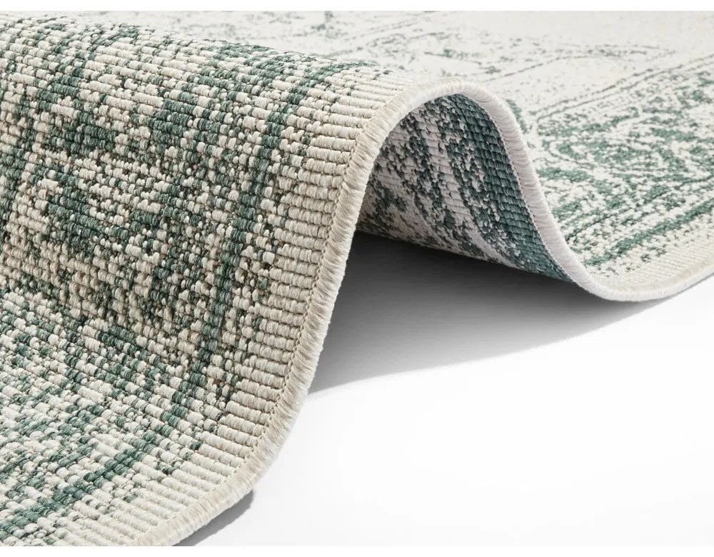 Covor adecvat pentru exterior NORTHRUGS Borbon, 80 x 150 cm, verde-crem