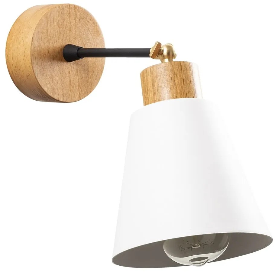 Aplică de perete albă/în culoare naturală Manavgat – Opviq lights