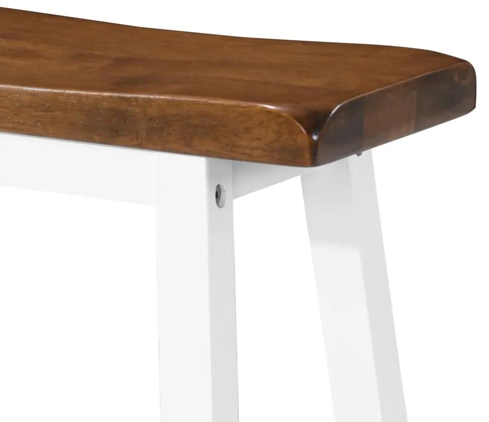 Set mobilier tip bar, masa si scaune, 3 piese, lemn masiv