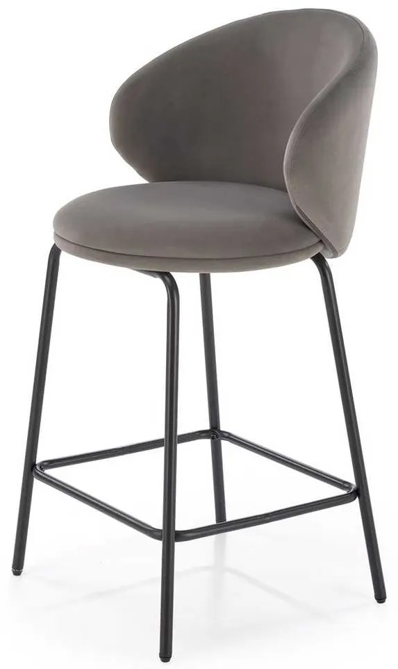 Scaun de bar Ava, gri