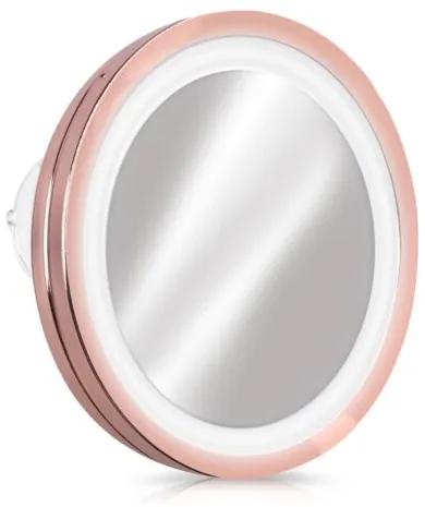 Oglinda Cosmetica cu ventuze, Iluminare LED, marire 5x, 44599.54
