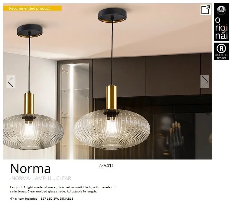 Lustra/ Pendul design modern Norma 30cm