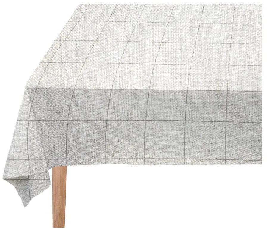 Față de masă Linen Couture Grey Lines, 140 x 140 cm