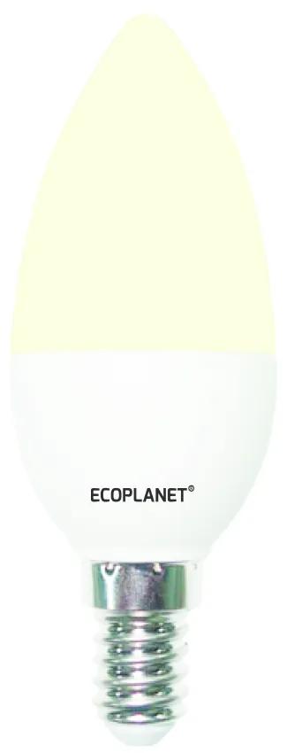 Set 10 buc - Bec LED Ecoplanet lumanare C35, E14, 5W (40W), 450 LM, F, lumina calda 3000K, Mat Lumina calda - 3000K, 10 buc