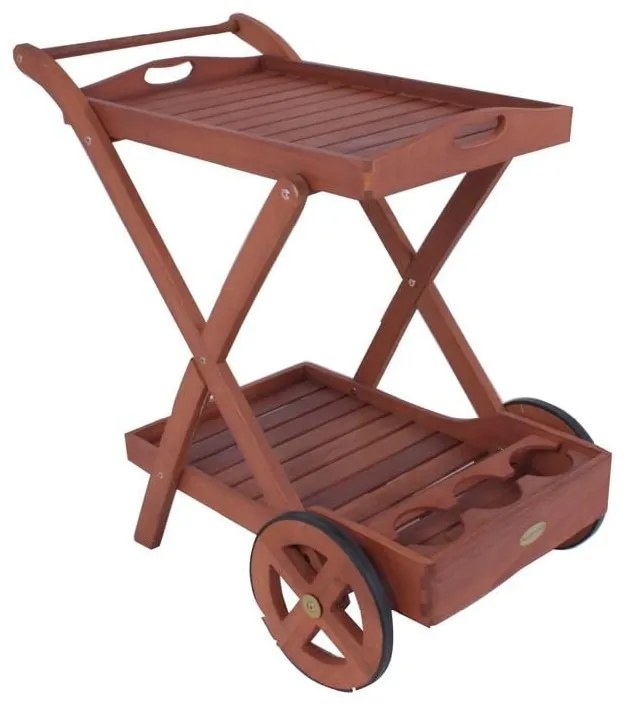 Masă de servire pentru grădină din lemn de eucalipt 54x88 cm Toledo – Garden Pleasure