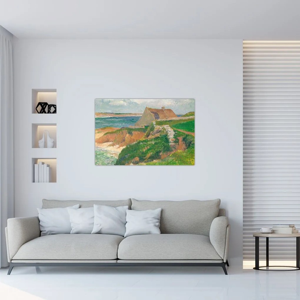 Tablou - Henri Moret, The Island of Raguenez, Brittany, reproducere (90x60 cm)