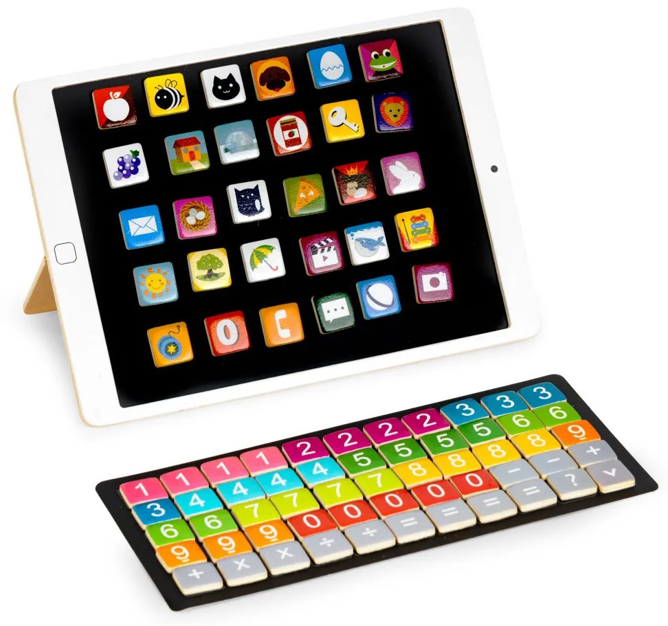 Tabletă magnetică din lemn cu numere