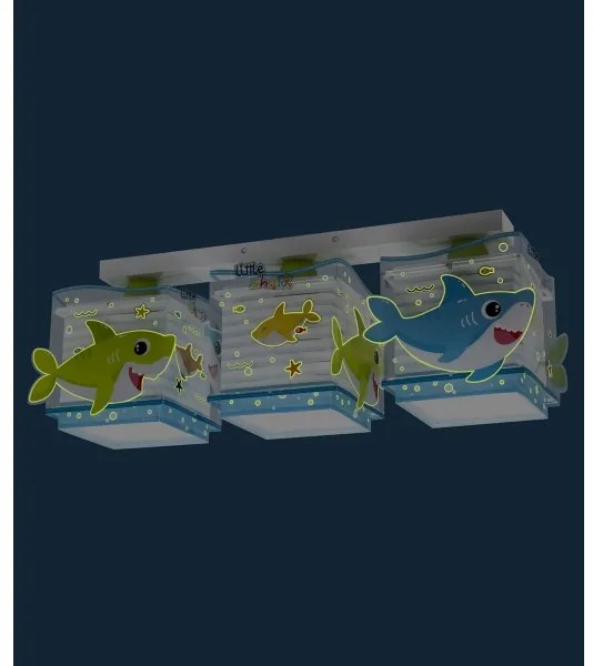 Plafonieră pentru copii BABY SHARK 3xE27/60W/230V Dalber 63473