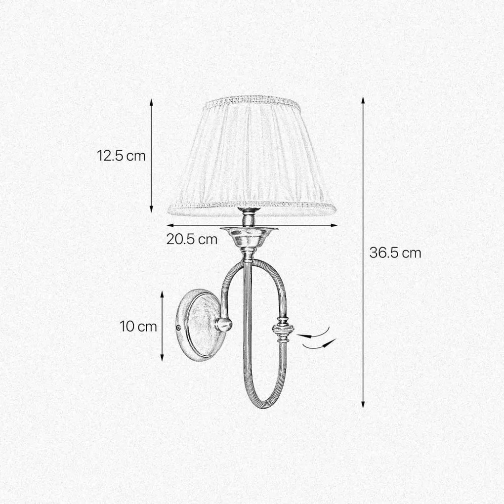 Aplica de perete design italian clasic Musical Stem