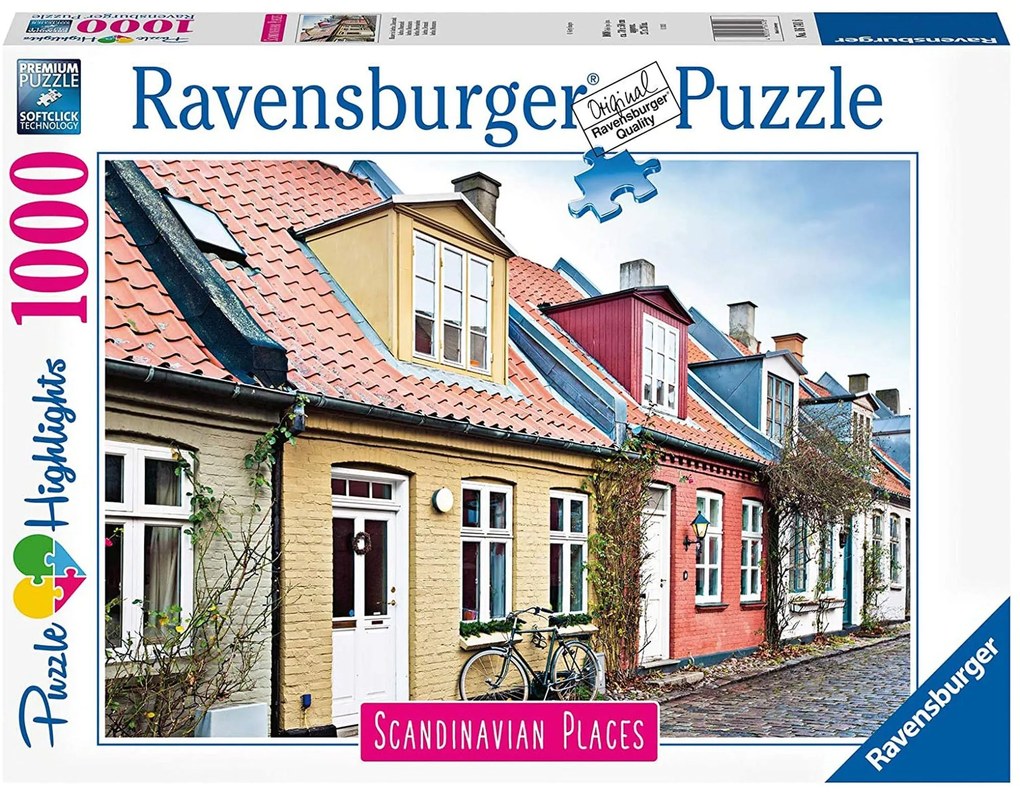 PUZZLE AARHUS DANEMARCA, 1000 PIESE - RAVENSBURGER (RVSPA16741)