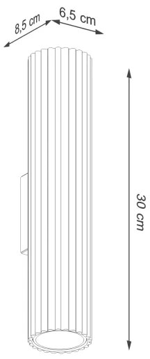 Aplică Sollux SL.1596 KARBON 2xGU10/10W/230V crem