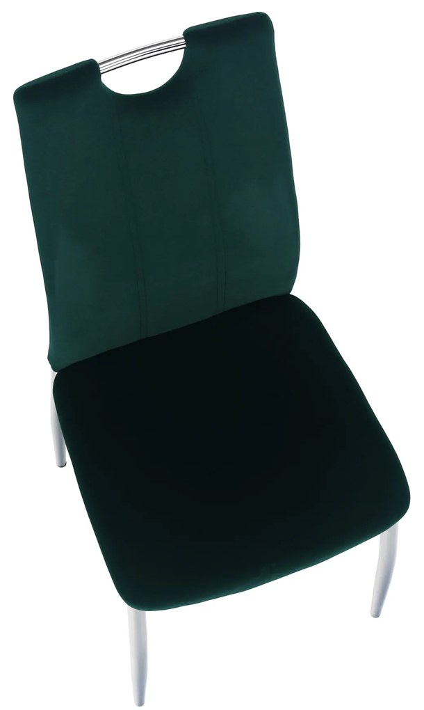 Scaun de sufragerie Don Juan NEW (smaragd + Crom). 1028866