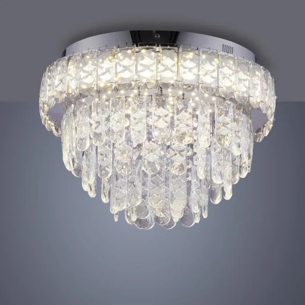 JUST LIGHT. 15092-17 - Plafonieră LED KULUNKA LED/33W/230V crom lucios