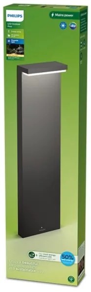 Lampă LED de exterior Philips BUSTAN LED/3,8W/230V 77 cm IP44