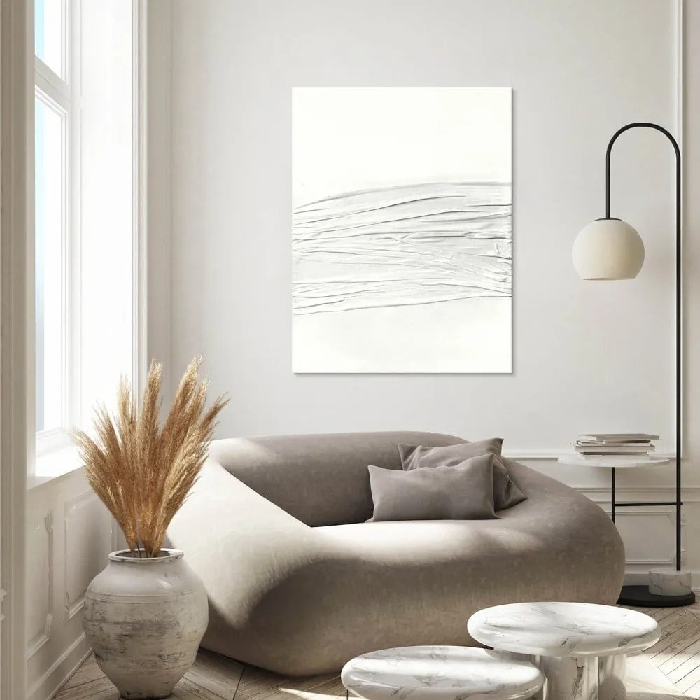 Tablou pictat manual 90x118 cm White Passion – Malerifabrikken