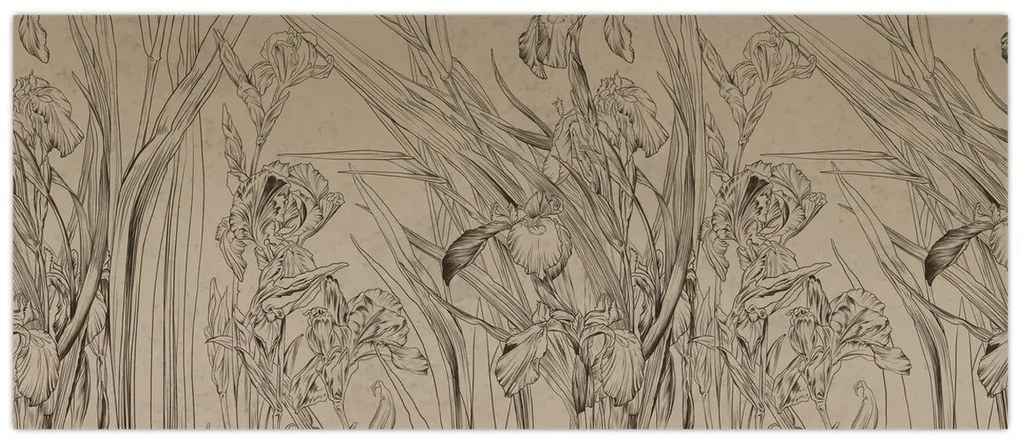 Tablou - Contururile plantelor (120x50 cm)