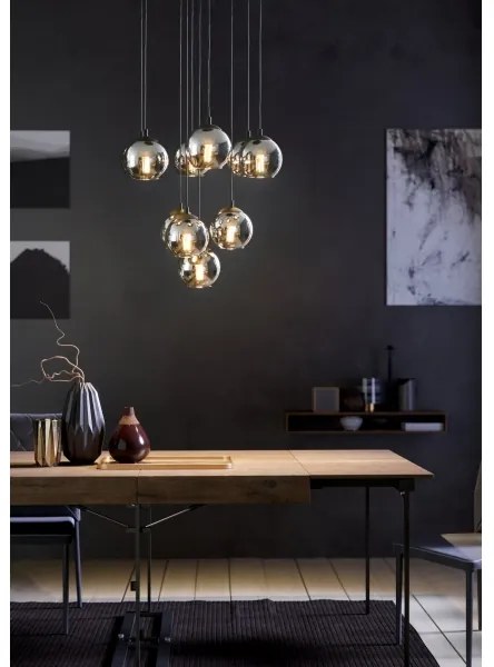 Eglo 98654 - Lustră pe cablu ARISCANI 10xE27/40W/230V