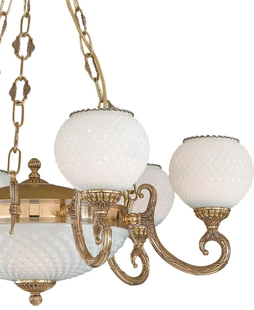 Candelabru clasic din alama 6+2 design italian 8550