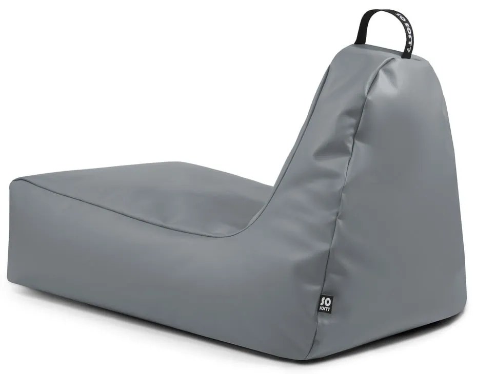 Fotoliu bean bag portocaliu cu tapițerie din imitație de piele Chill XXL – So Soft?