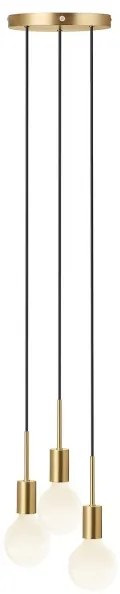 Nordlux - Pendul pe cablu PACO 3xE27/25W/230V, alamă