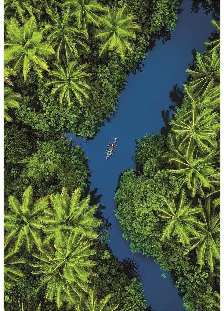 Colorat Aerial View Râu tropical 500 piese Puzzle Compact Clementoni