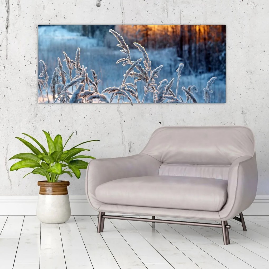 Tablou - Pajiște de iarnă (120x50 cm)