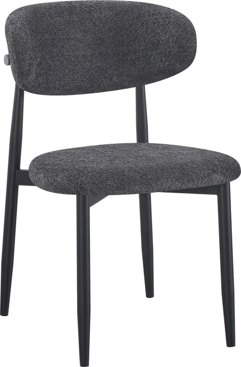 Scaun Bucatarie/ Dining Felicio Boucle Gri Antracit