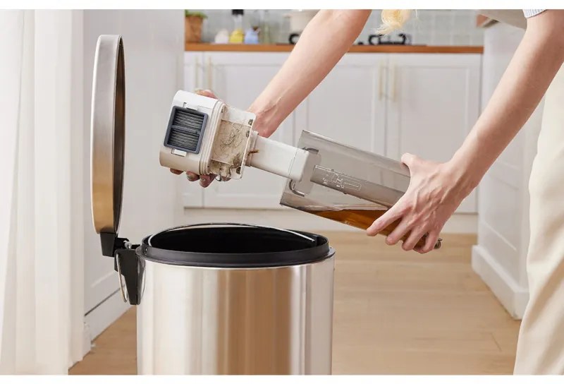 Aspirator vertical Tineco iFloor Y2 Plus, 6500 Pa, Wi-Fi, 0.8 L apa murdara/1 L apa curata, LED, Auto-curatare, 70 m², Indicatori, Alb/Portocaliu