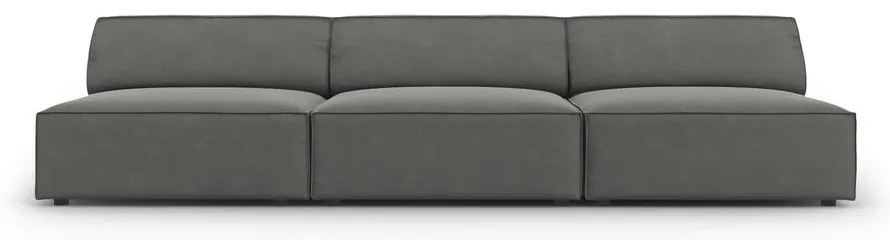 Canapea gri cu tapițerie din catifea 240 cm Jodie – Micadoni Home