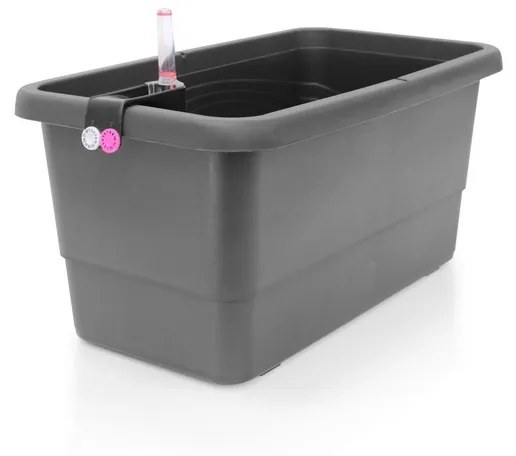 Ghiveci cu auto-irigare Gardenico Smart System Gardenie, antracit, 40 cm