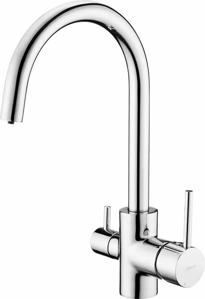 Baterie bucatarie Deante H344 mm crom 3 cai