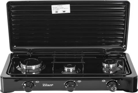 Aragaz cu 3 ochiuri ZILAN ZLN0032N,culoare negru utilizare numai GPL butelie,