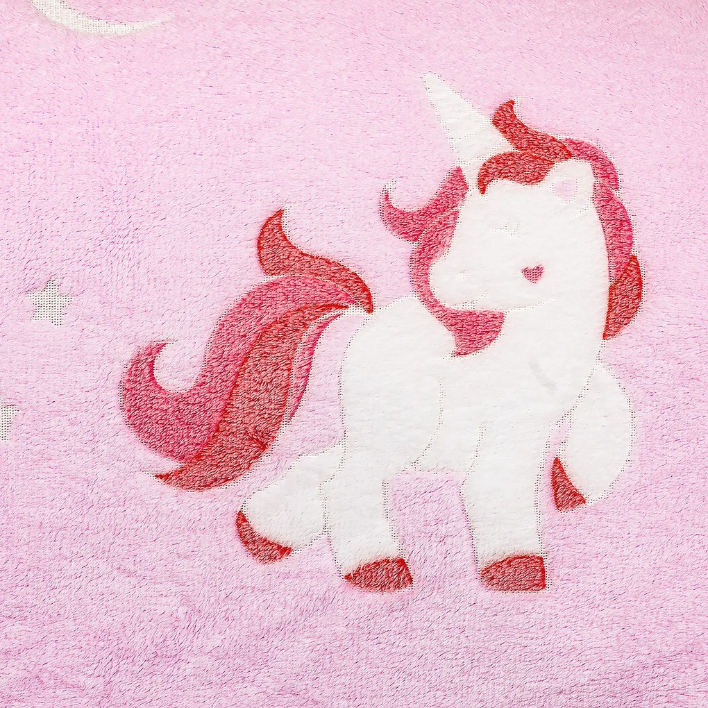 Lenjerie de pat luminoasă din microflanel 4Home Fairytale, 140 x 200 cm, 70 x 90 cm