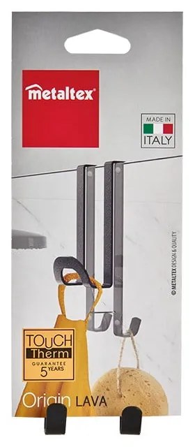 Cârlig pentru baie Metaltex Origin, gri