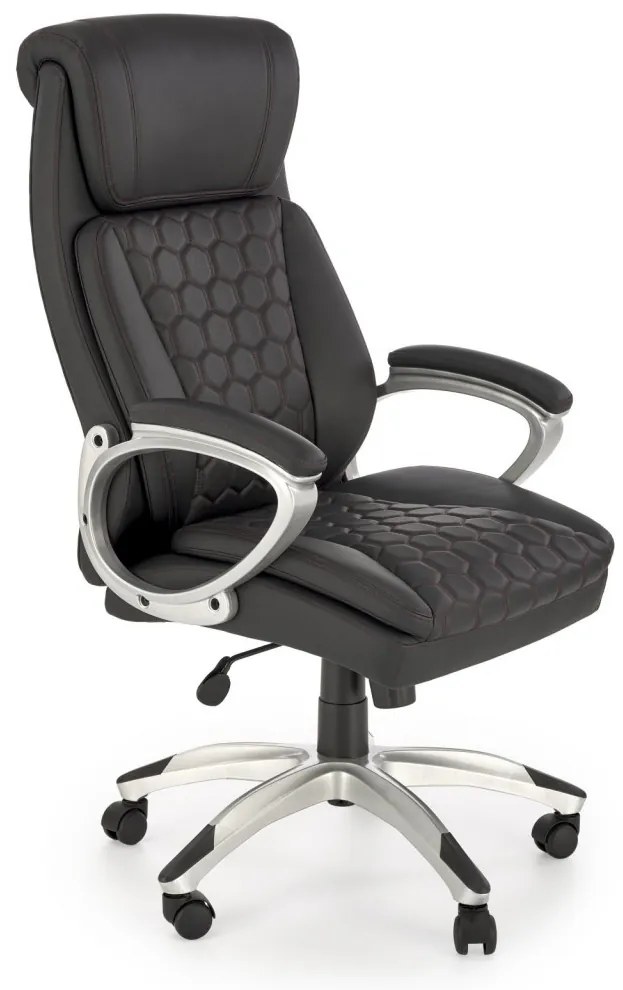 Scaun de birou Thomas piele ecologica negru H122 cm
