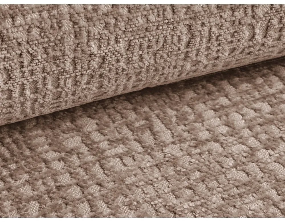 Canapea maro deschis extensibilă/cu spațiu de depozitare 216 cm Kalena – Makamii