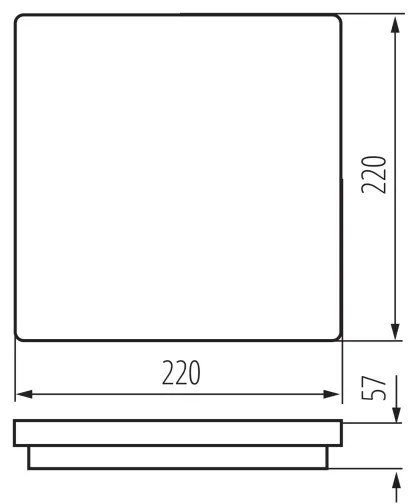 Plafonieră LED de exterior Kanlux 38776 BENO LED/12/18W/230V 3000/3500/4000K IP65 alb