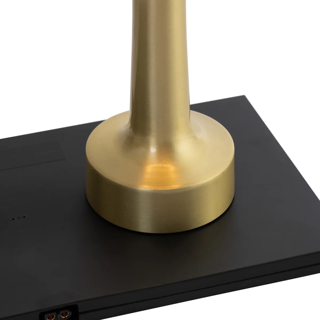 Set de 2 lămpi de masă reîncărcabile aurii RGBW - Isobel