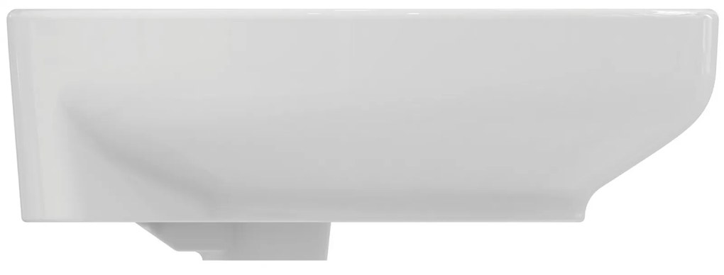 Lavoar pe blat alb 40 cm, rotund, cu preaplin, Ideal Standard i.Life B 400x400 mm