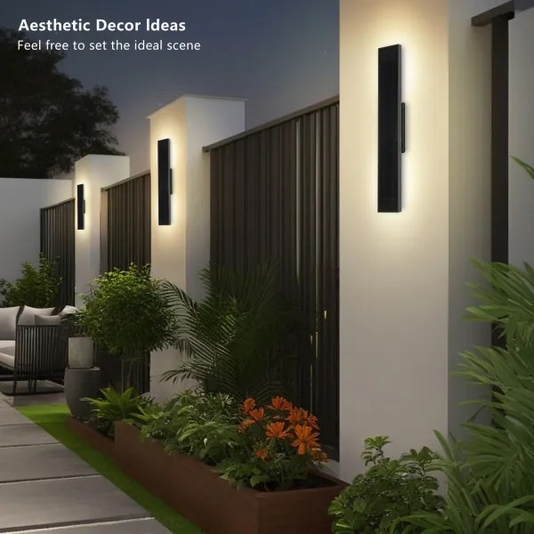 Brilagi - Aplică LED solară de perete SUN LED/4W/230V 60 cm 4000 mAh IP44