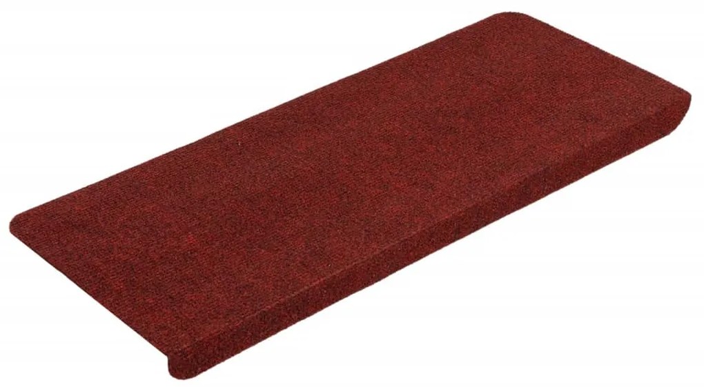 Covorase scari autoadezive, 15 buc., rosu, 65x28 cm 15, Rosu, 65 x 28 cm