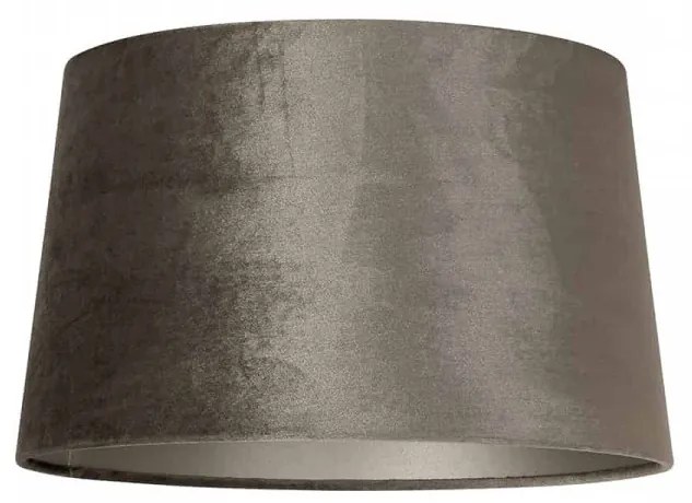 ABAJUR cilindric din polyester Jaylinn velvet taupe, diametru 30 cm