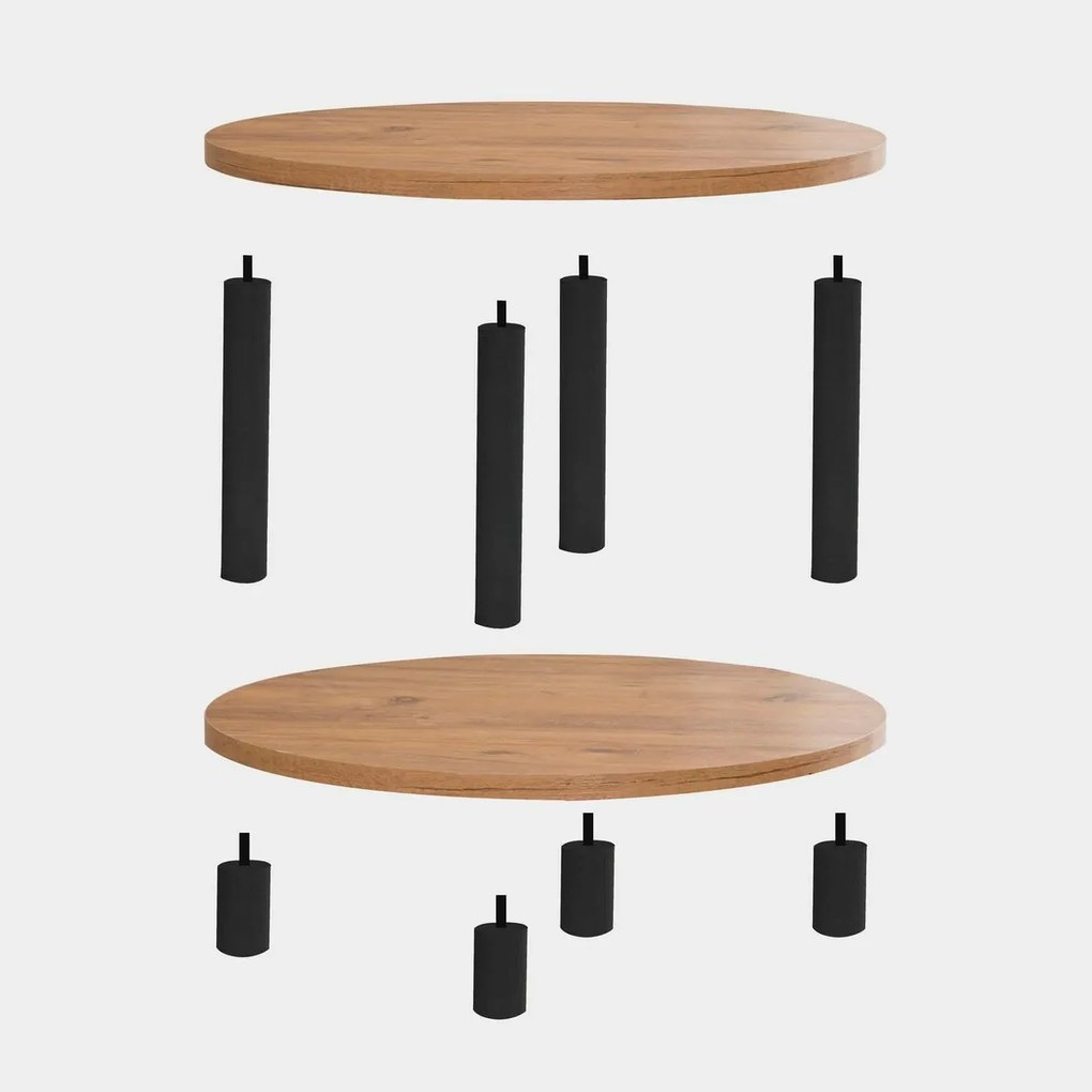 Măsuță de cafea Roby Atlantic Pine and Black